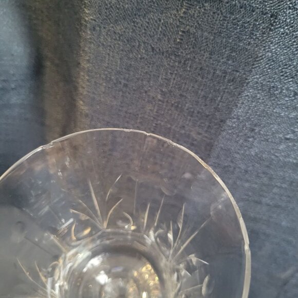Set Of 6 Heisey Vintage Etched Crystal Stemmed Glasses Danish Princess? - Picture 4 of 11